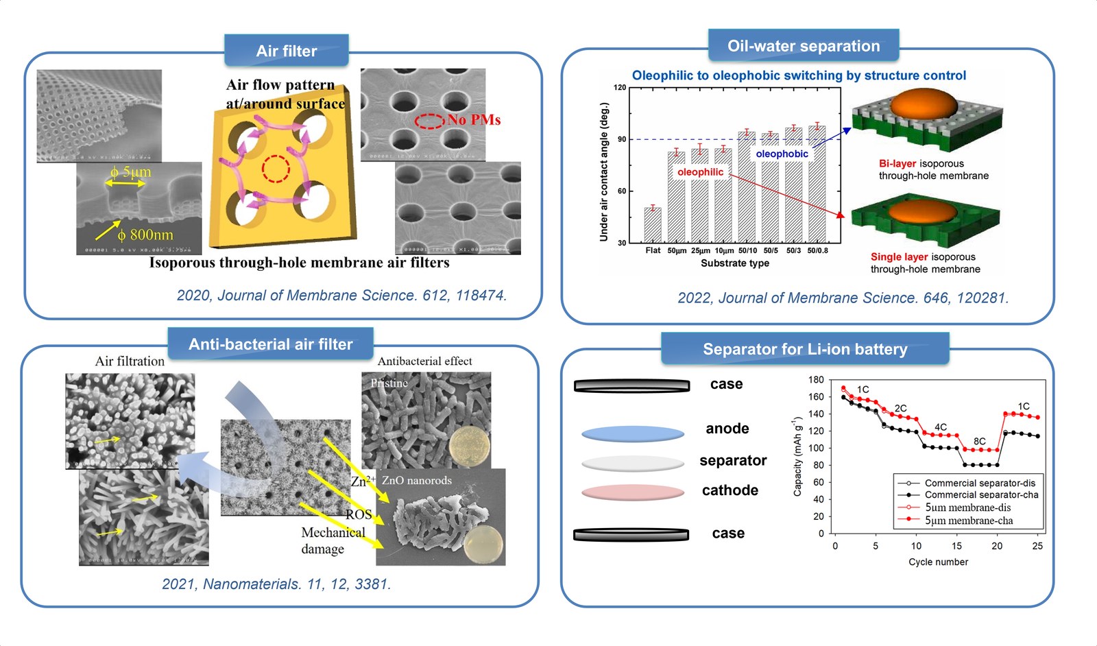 Isoporous Through-hole Membranes